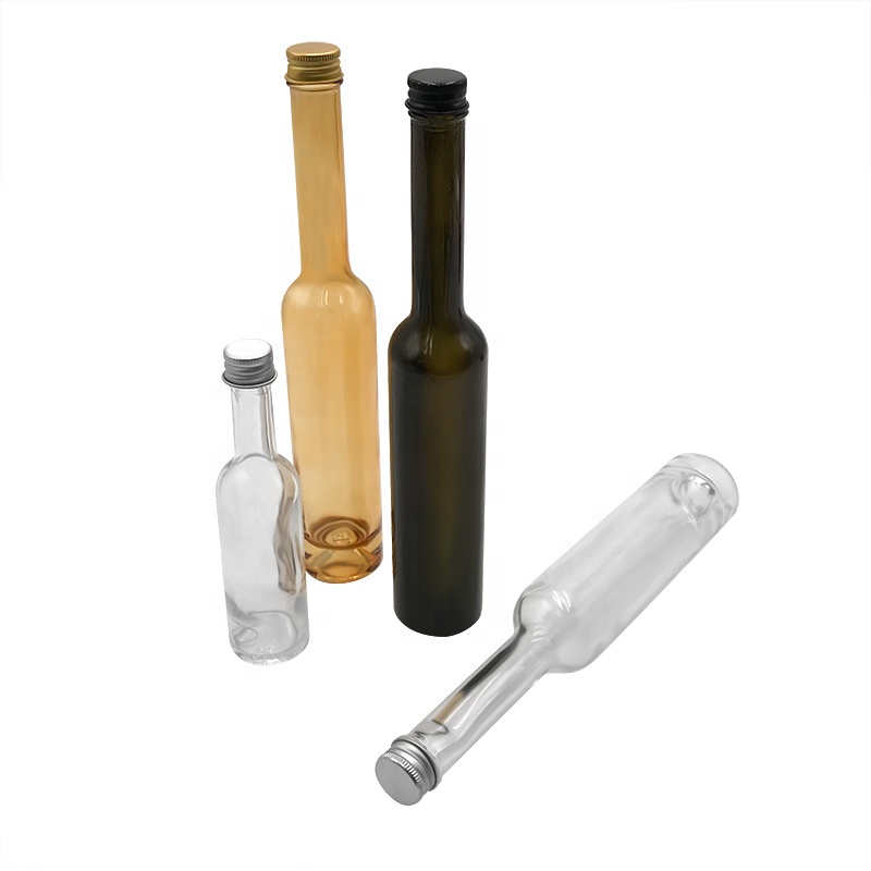New design long neck amber glass olive oil bottles