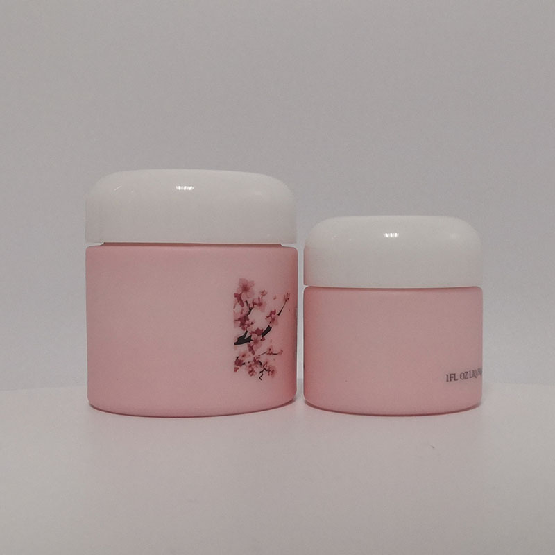 New design opal white glass lotion pump bottle cream jar glass bottle and jar glass cream jar