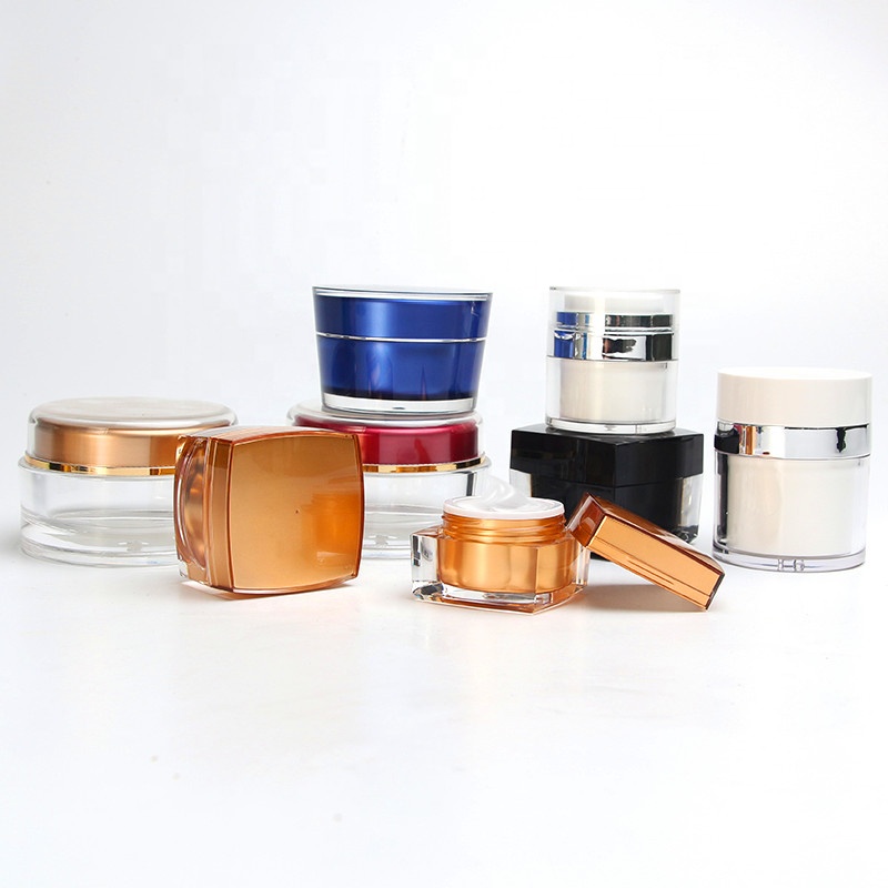 New design packaging for cosmetics cosmetic cream jar, 50g daily face plastic cream jar barattoli con coperchio