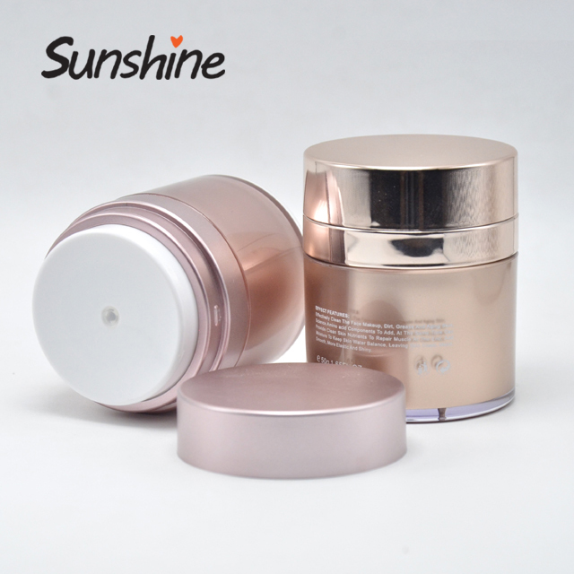 New design plastic acrylic airless pump cream jars,airless jar