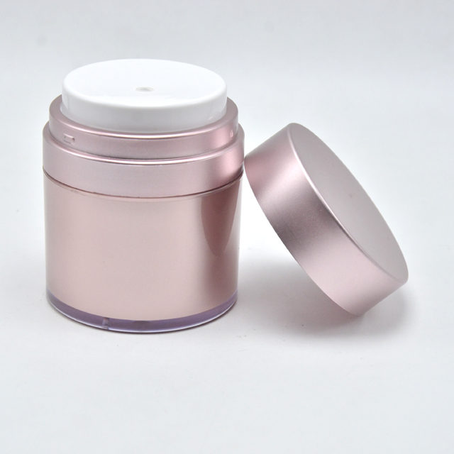 New design plastic acrylic airless pump cream jars,airless jar