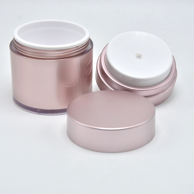 New design plastic acrylic airless pump cream jars,airless jar