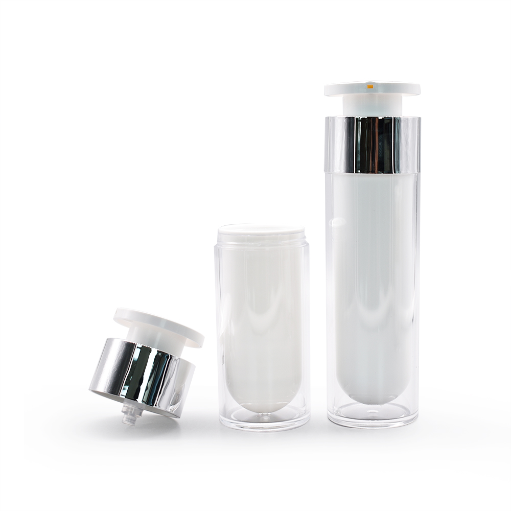New design plastic acrylic jars airless cosmetic lotion bottle