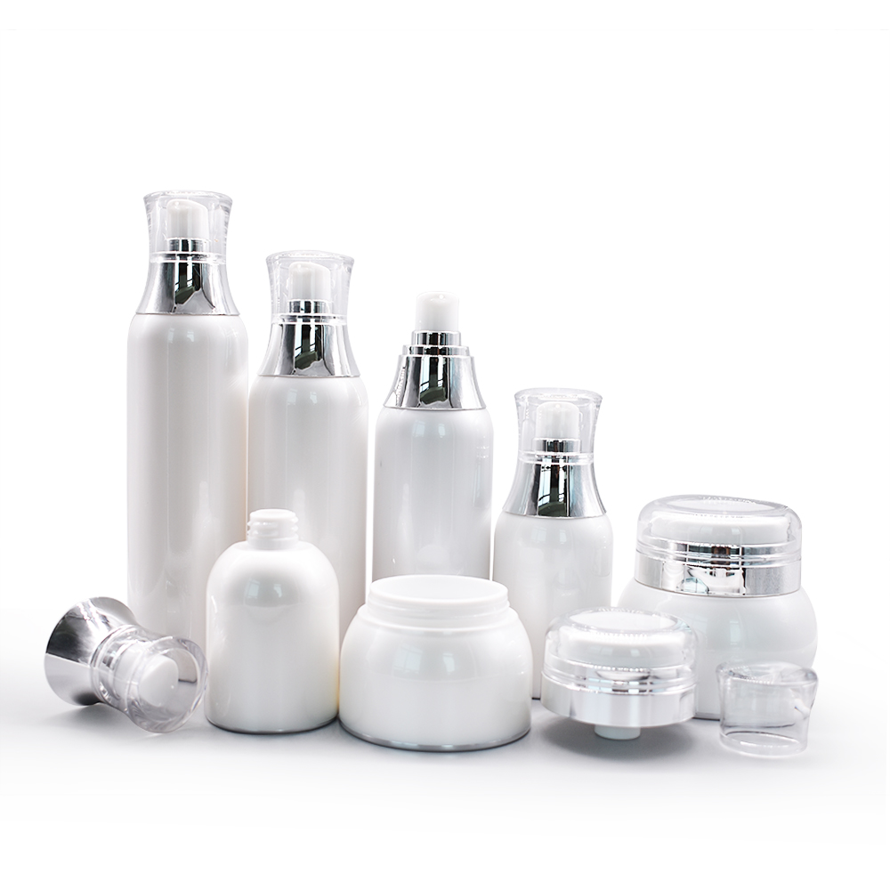 New design plastic acrylic jars airless cosmetic lotion bottle