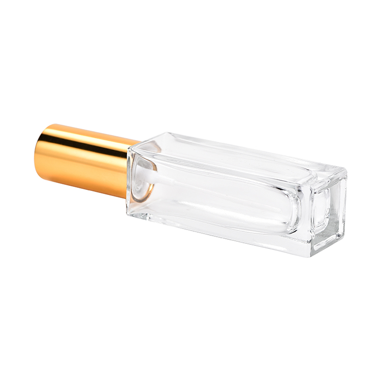 New design refillable 5ml 10ml15ml 30ml 50ml 100ml screw spray square glass perfume bottles with aluminum atomizer