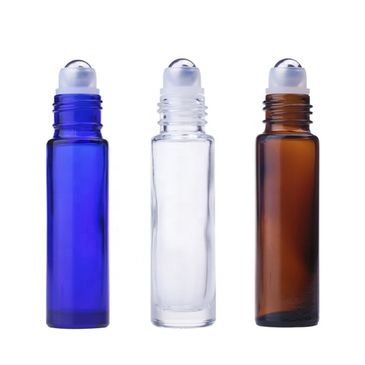 New design rose gold cap steel roller ball 10ml eye cream roll on bottle perfume glass roller bottle