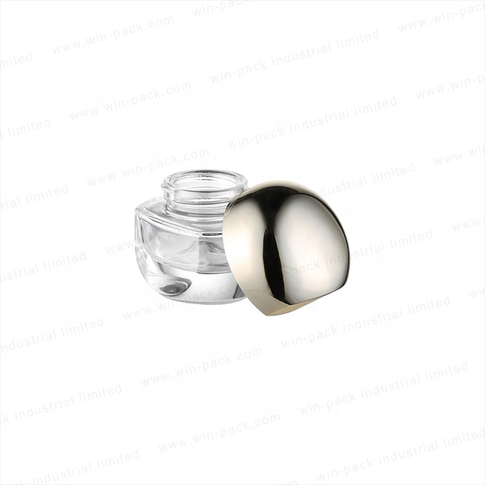 New design shape glass jar for glass cosmetic cream jar with lid for 50g