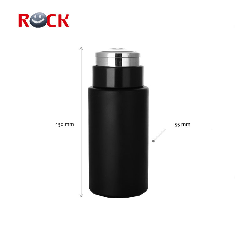New design shaped black matte perfume bottle