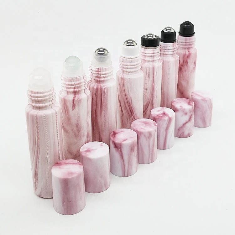 New design wooden cap frosted glass roller bottle 10ml bamboo cosmetic packaging bottle