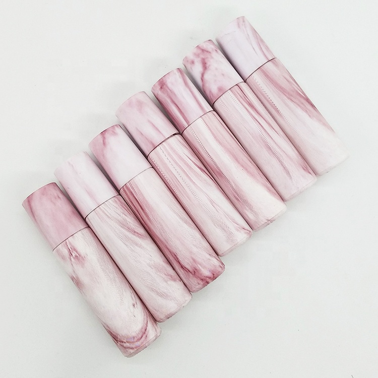 New design wooden cap frosted glass roller bottle 10ml bamboo cosmetic packaging bottle