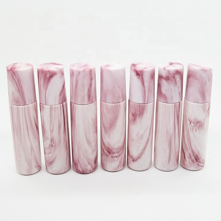 New design wooden cap frosted glass roller bottle 10ml bamboo cosmetic packaging bottle