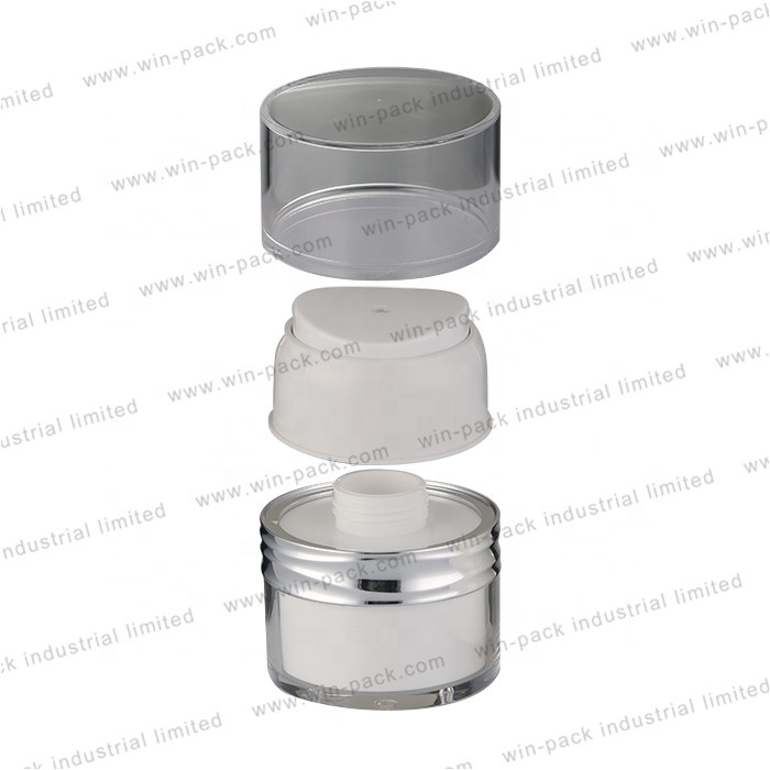 New designed airless 30g 50g cream container jar for cosmetics