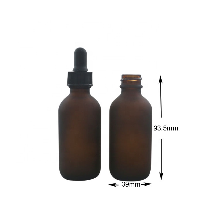 New dropper glass bottle doppper 60ml amber glass bottle with dropper