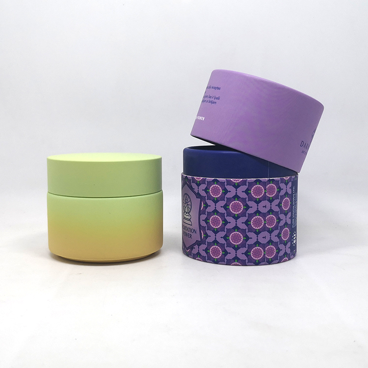 New fashion 50 ml black opal glass cosmetic porcelain jar for cbd cream packaging