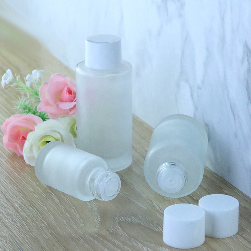 New fashion frosted glass serum bottle 15ml 20ml 30ml 50ml 60ml 80ml 100ml with plastic cap(EPG29)