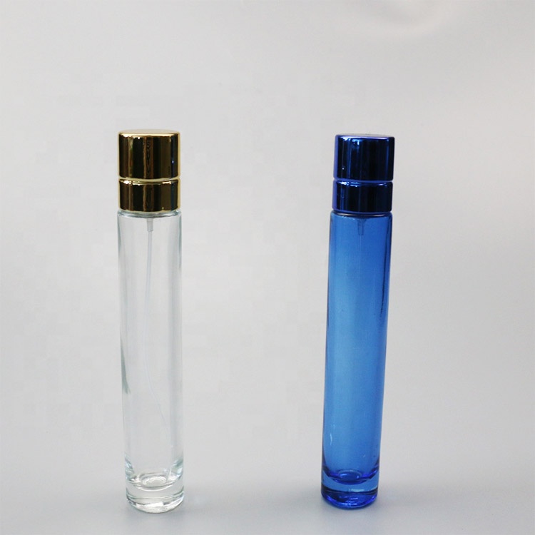 New hot sale colored blue lady perfume glass bottles 35ml
