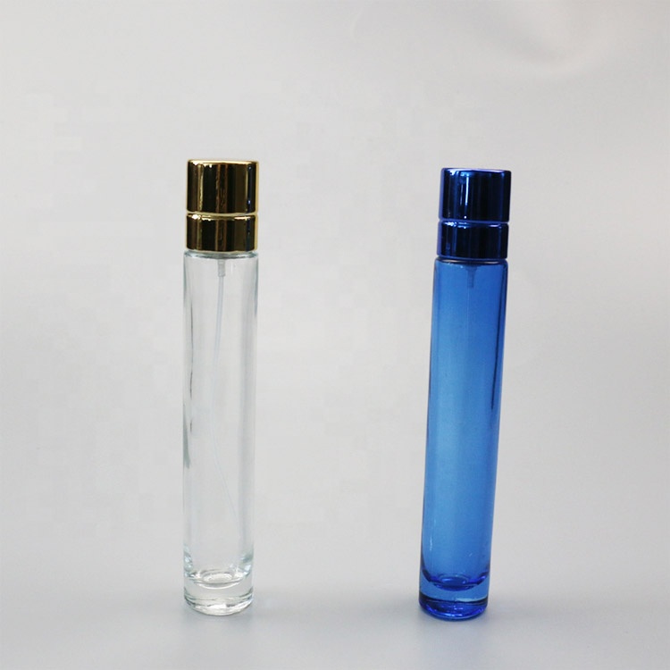 New hot sale colored blue lady perfume glass bottles 35ml