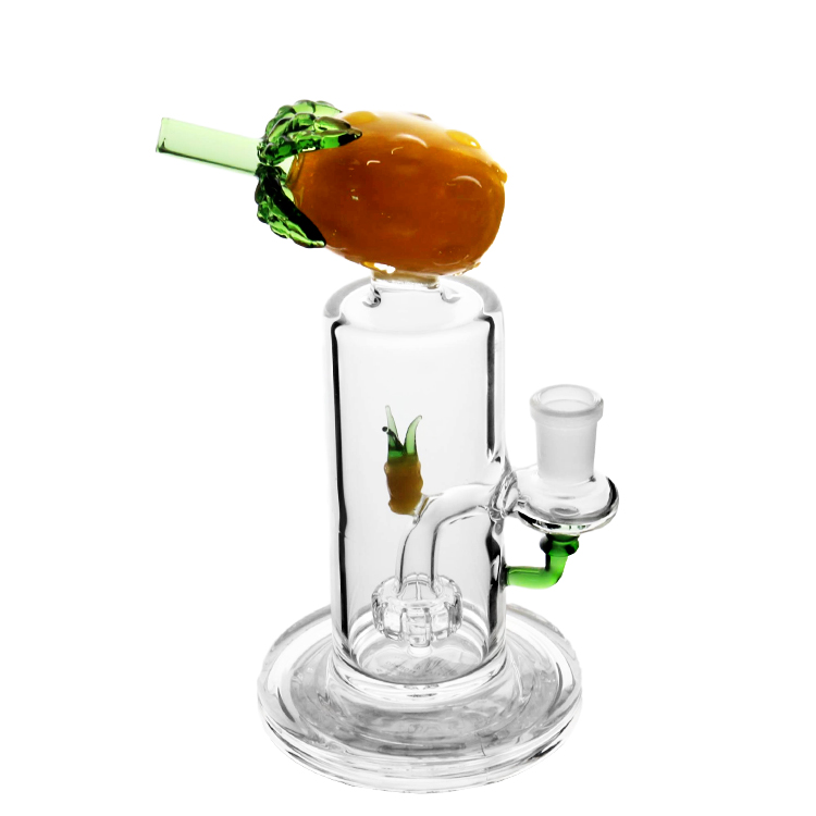 New hot selling product European design shisha pineapple-shaped glass hookah trendy material  healthy durable clear hookah