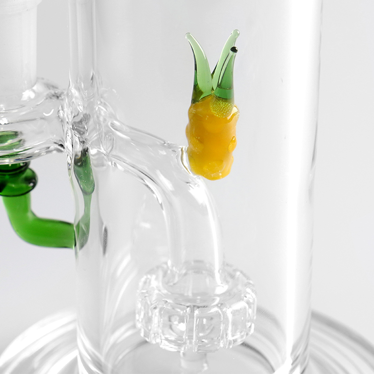 New hot selling product European design shisha pineapple-shaped glass hookah trendy material healthy durable clear hookah