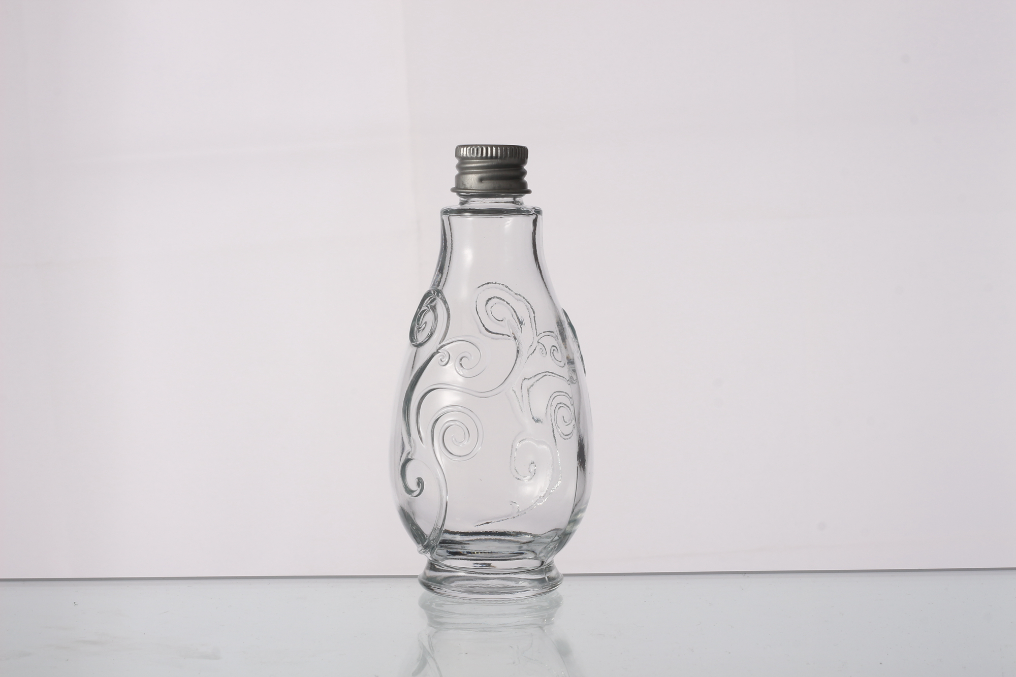 New hot short sale Empty 100ml Simple Transparent Glass Bottle Cold Drink Coffee Juice Milk Tea Portable Container