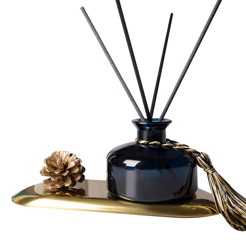 New item decorative glass bottle reed diffuser set nice gift aroma reed diffuser