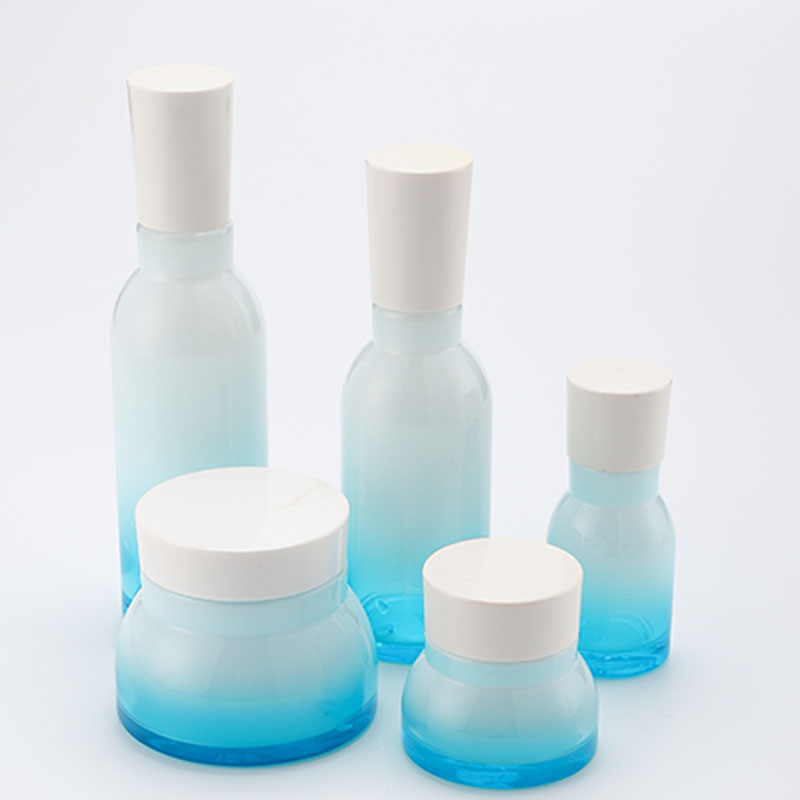 New luxury cosmetic packaging bottle glass bottle lotion bottle cream jar for skin care