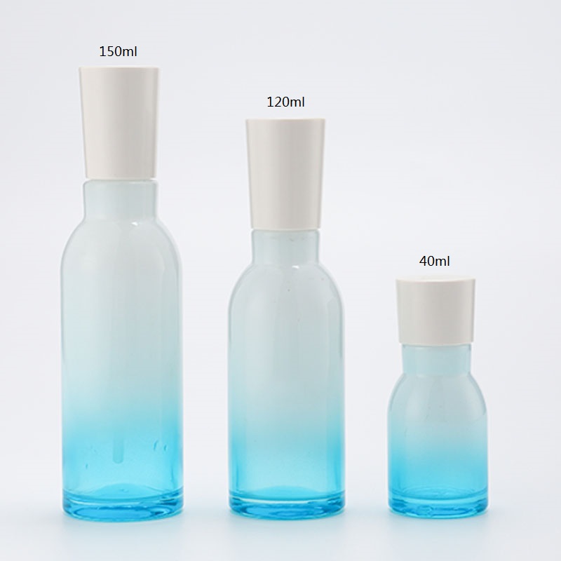 New luxury cosmetic packaging bottle glass bottle lotion bottle cream jar for skin care