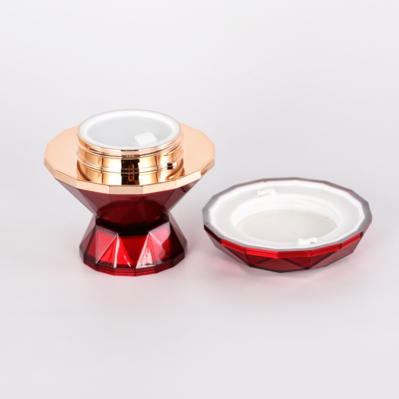 New model 50g Luxury Plastic Empty Cosmetics Cream Jar