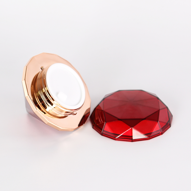 New model 50g Luxury Plastic Empty Cosmetics Cream Jar