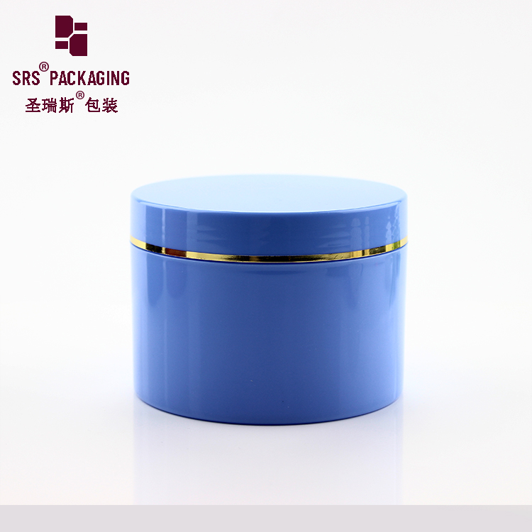 New mold Eco-friendly 400g glossy single wall PP plastic cosmetic jars with screw lid