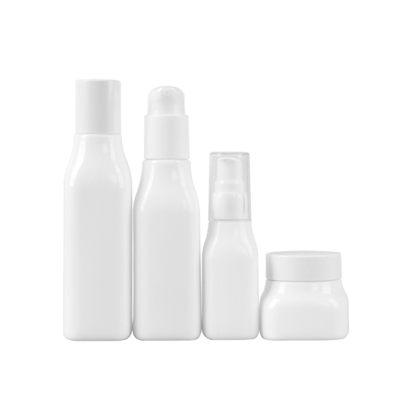 New opal white glass cosmetic cosmetics containers and packaging natural