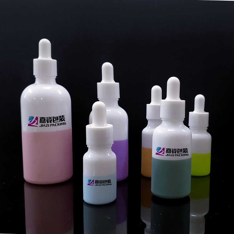 New popular glass dropper matte white cosmetic bottle