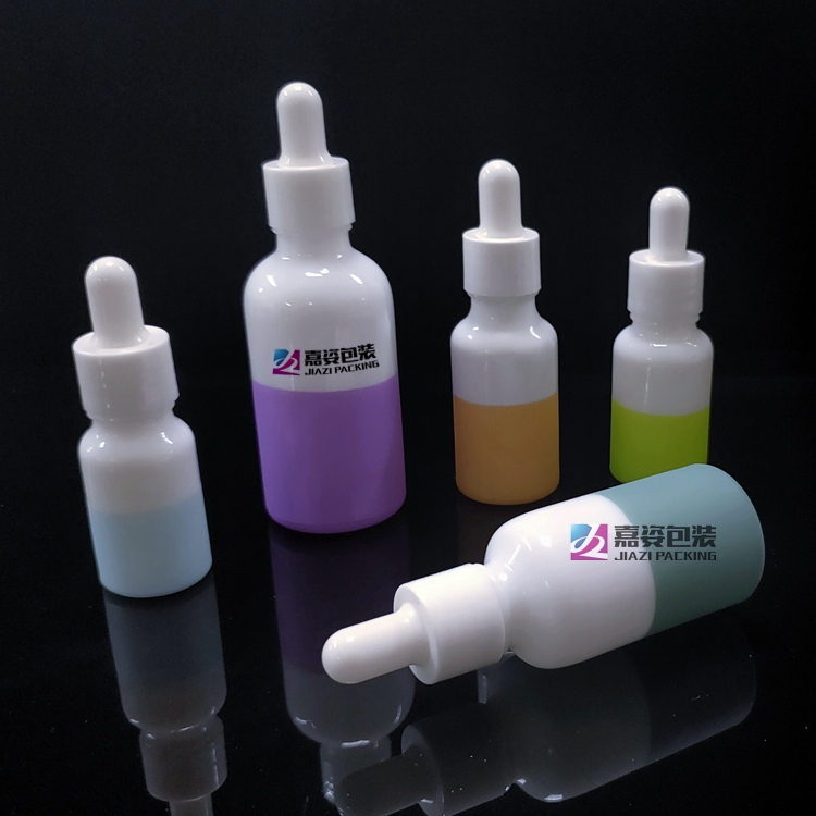New popular glass dropper matte white cosmetic bottle