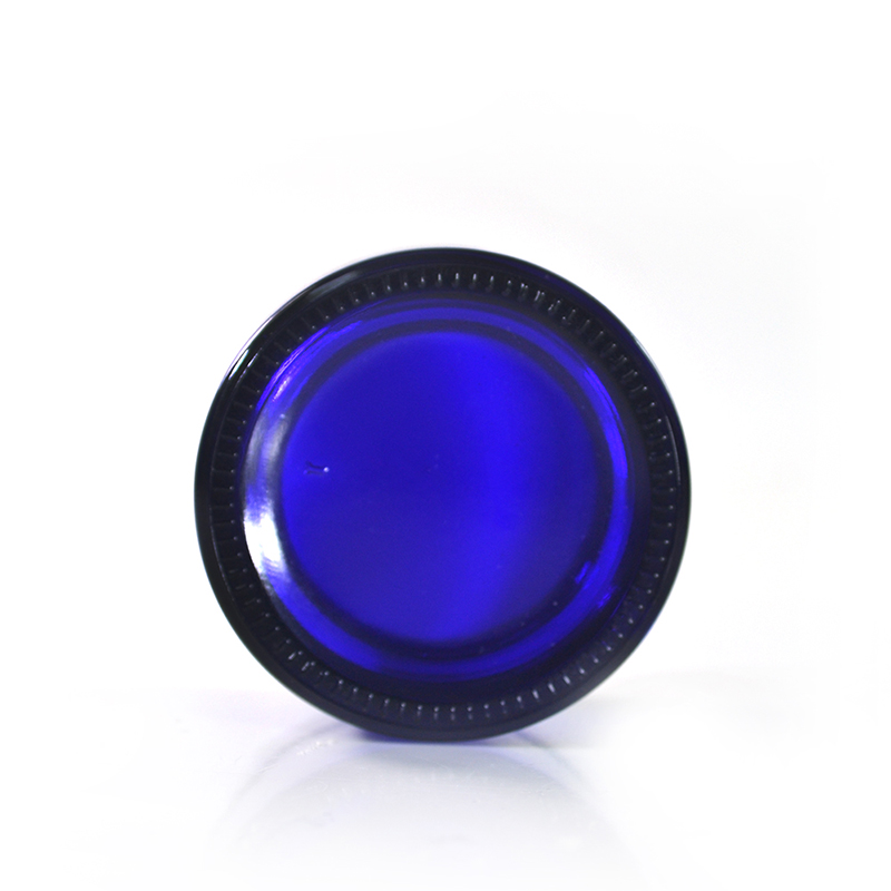 New product 20g 30g 50g 100g 50ml blue luxury face glass cosmetic cream jars