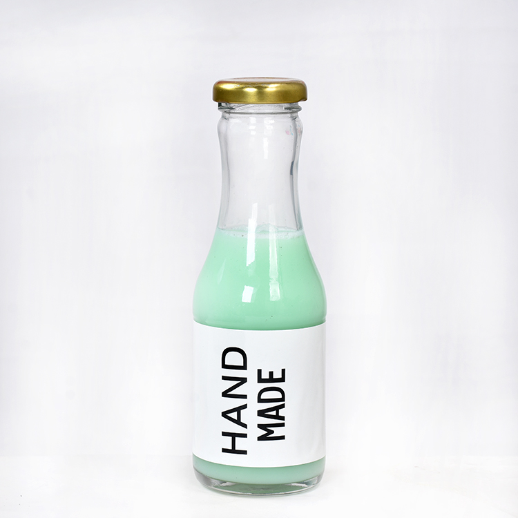 New product 250ml coffee glass bottle beverage bottle with metal lid