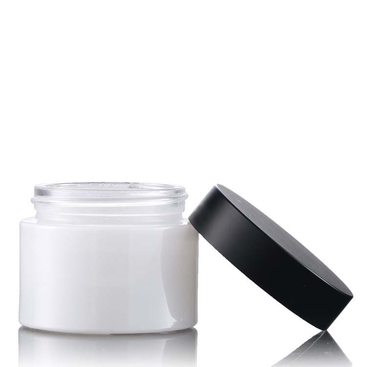 New product 30G 50G pearl white glass packaging cream jar