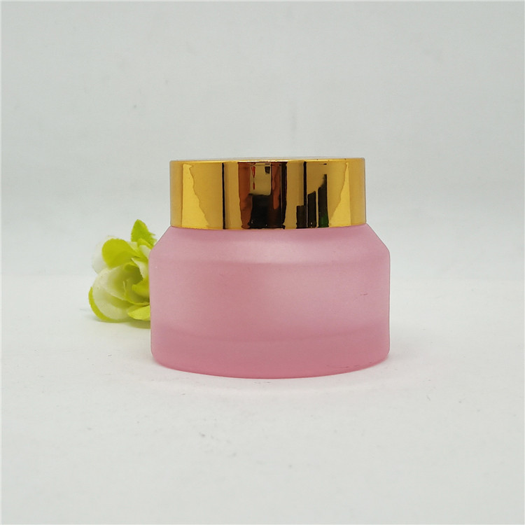 New product 5g 10g 15g 30g 50g 100g clear amber matte black glass cream jar with aluminium Cap