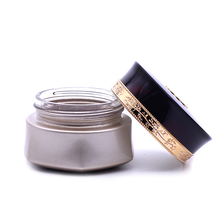 New product Screen Printing Surface Handling and Skin Care Cream 30g glass luxury cosmetic jar