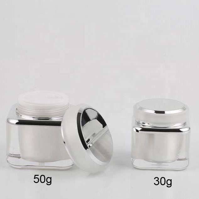 New product acrylic vacuum cosmetic press essence lotion bottle skin cream jar packaging custom logo