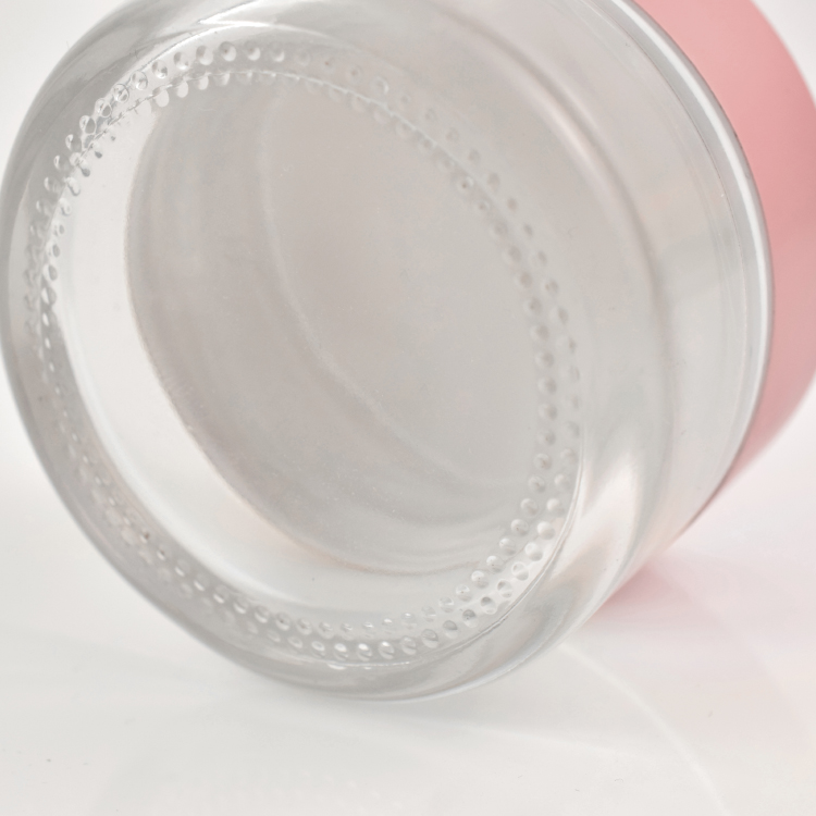 New product arrival eco friendly cosmetic containers lid can custom glass cosmetics jar weed jar for flower