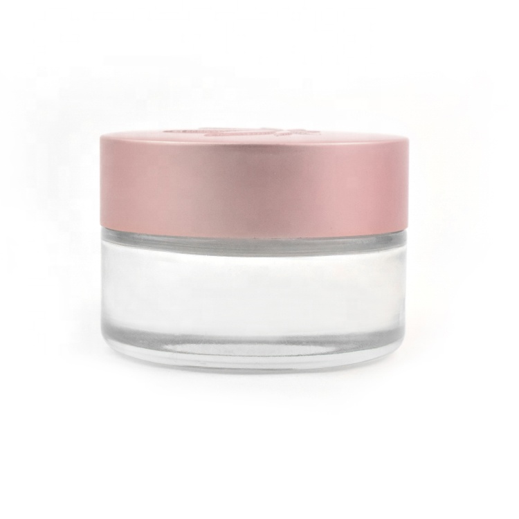 New product arrival eco friendly cosmetic containers lid can custom glass cosmetics jar weed jar for flower