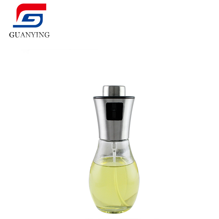 New product capacity kitchen cooking oil bottle spray vinegar glass bottle stainless steel olive oil sprayer bottle
