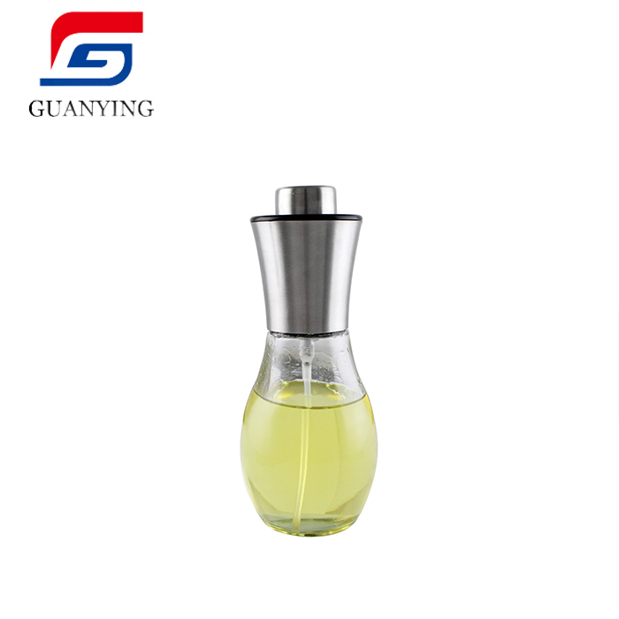 New product capacity kitchen cooking oil bottle spray vinegar glass bottle stainless steel olive oil sprayer bottle
