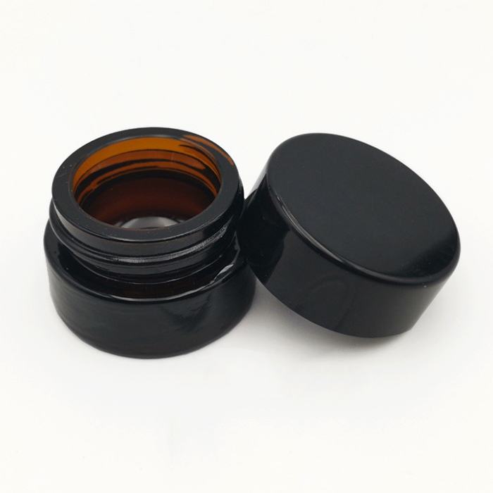 New product customized delicate 30 ml cosmetic lotion cream glass face cream jars amber