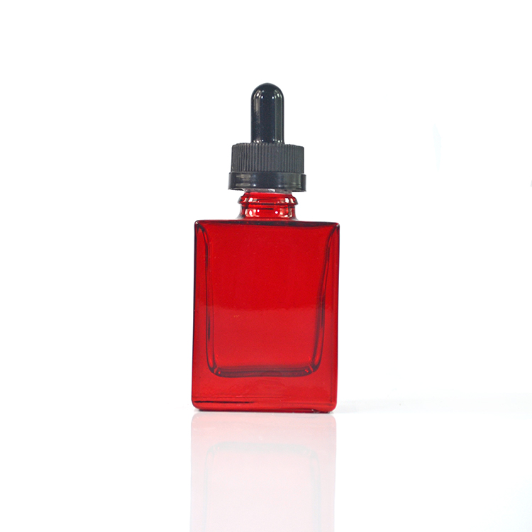 New product mini matt oil glass eco glass 10ml 20ml 30ml square dropper bottle