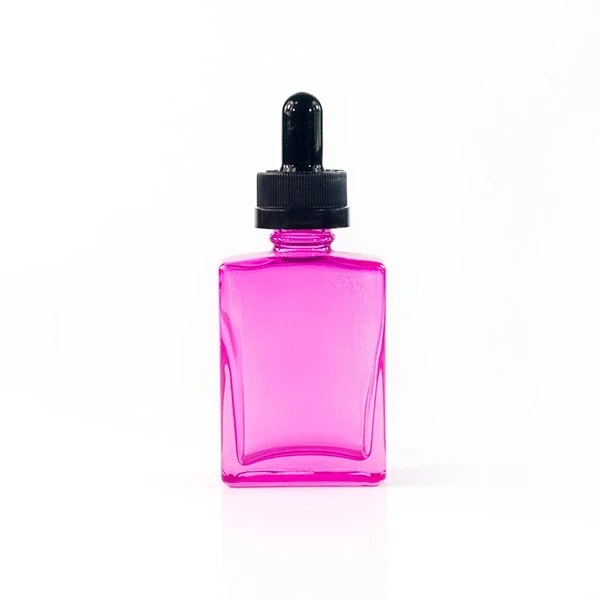 New product mini matt oil glass eco glass 10ml 20ml 30ml square dropper bottle