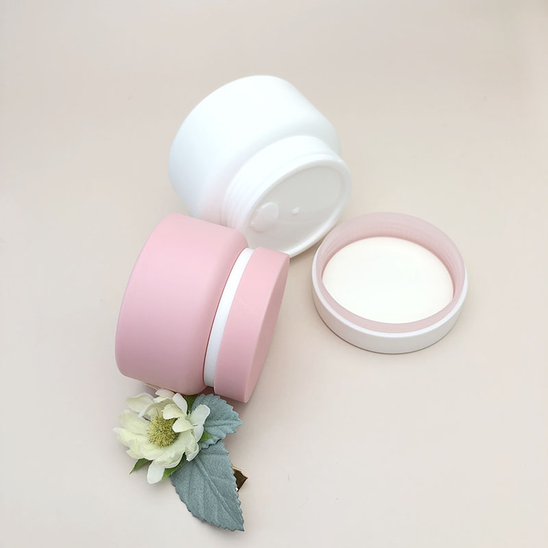 New product pink cosmetic_jars_wholesale coloured plastic jar empty jars for creams