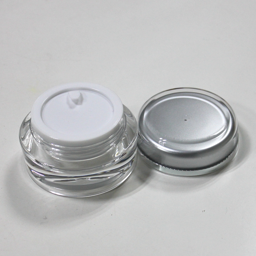 New product popular cosmetic plastic container Round Acrylic Jar