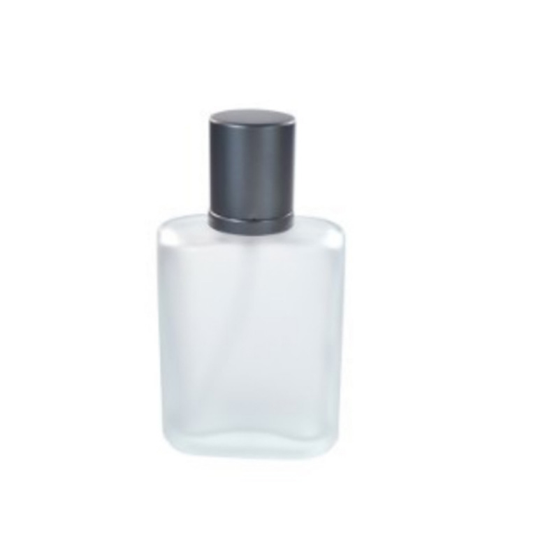 New products 30ml 50ml 100ml frosted clear rectangular glass mist spray bottle for perfume