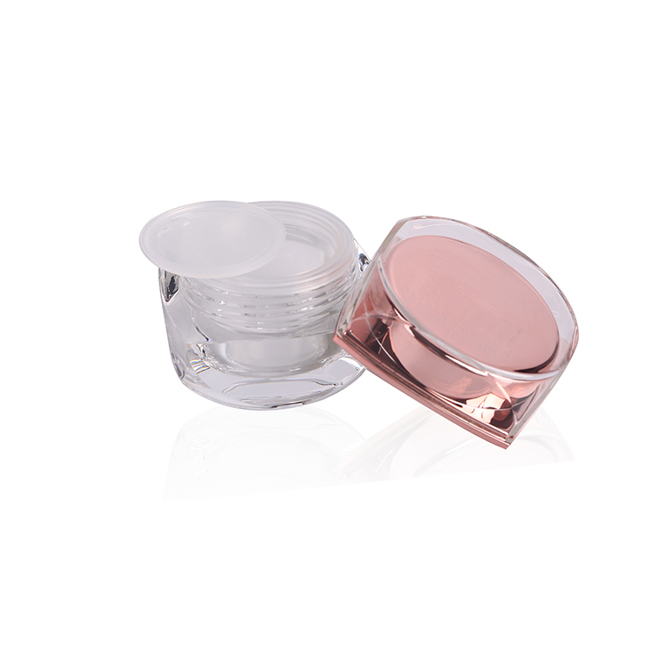 New products China suppliers 5g 10g double wall acrylic packaging hair pomade jar lip balm jar